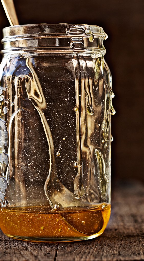 Honey in jar art food photography