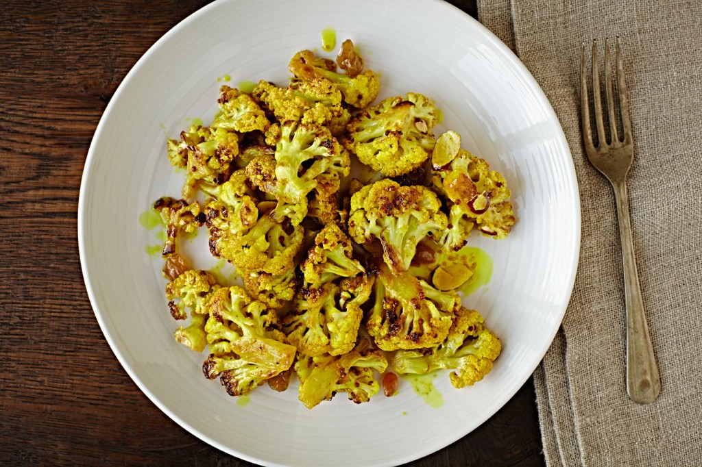 cauliflower, curry, roasted, side dish, recipe, food photographer, los angeles, Crystal Cartier