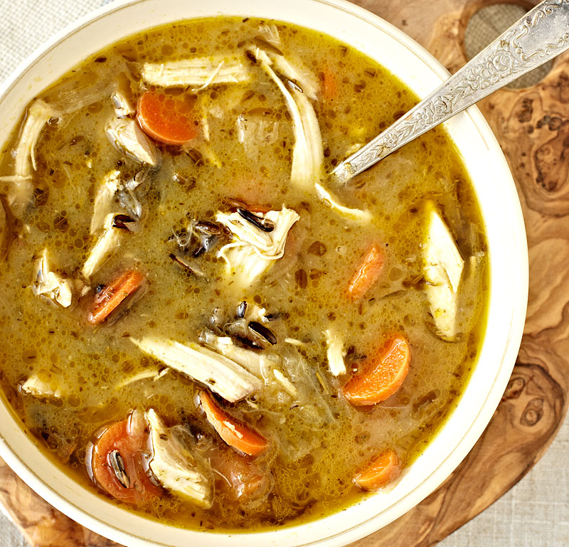 Roasted Chicken and Wild Rice Soup | The Eclectic Kitchen - Crystal Cartier