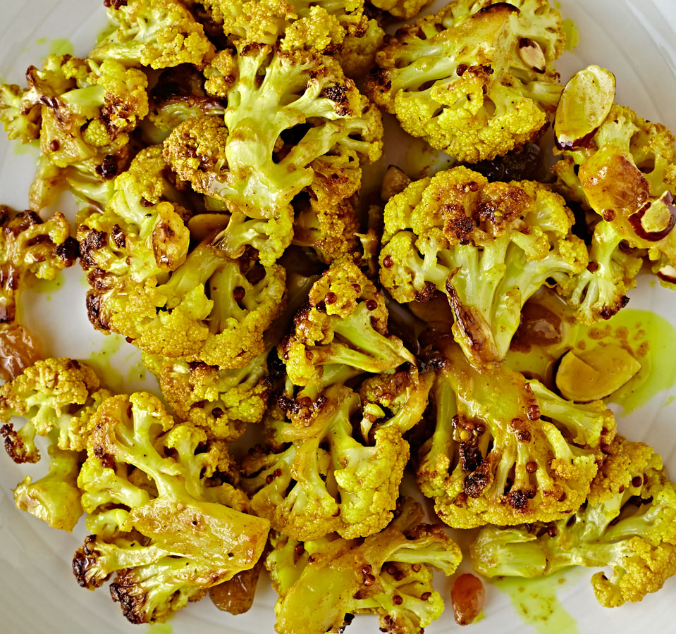 cauliflower, curry, roasted, side dish, recipe, food photographer, los angeles, Crystal Cartier