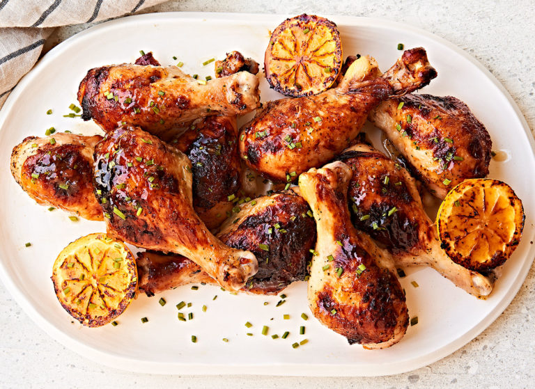 Weeknight Sticky Honey Lemon Drumsticks | The Eclectic Kitchen ...